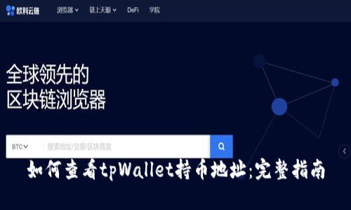 如何查看tpWallet持币地址：完整指南