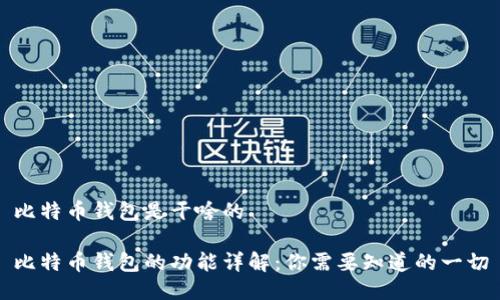 比特币钱包是干啥的

比特币钱包的功能详解：你需要知道的一切